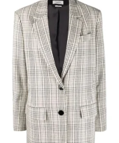 Isabel Marant Etoile ‘Ilindo’ Textured Check Blazer