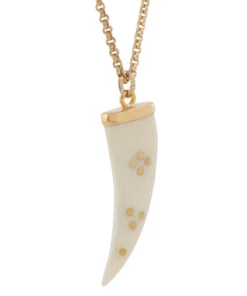 Isabel Marant Accessories Gold ‘Sautoir’ Buffalo Horn Pendant Necklace