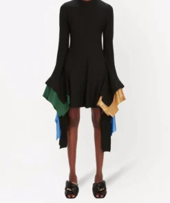JW Anderson ‘Fluted Sleeve Fitted Mini Dress’