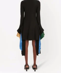 JW Anderson ‘Fluted Sleeve Fitted Mini Dress’