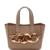 JW Anderson Taupe SS22 ‘Mini Chain Tote Bag’ Bags