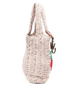 JW Anderson Cream ‘Strawberry Knitted Shopper’