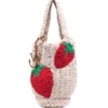 JW Anderson Cream ‘Strawberry Knitted Shopper’