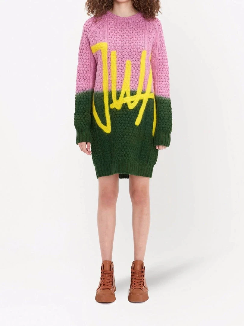 JW Anderson ‘JWA Cable Knitted Crewneck Mini Dress’ Clothing 4 JW Anderson ‘JWA Cable Knitted Crewneck Mini Dress’ Clothing