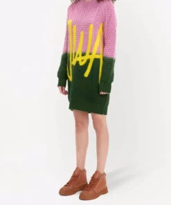 JW Anderson ‘JWA Cable Knitted Crewneck Mini Dress’ Clothing 9 JW Anderson ‘JWA Cable Knitted Crewneck Mini Dress’ Clothing