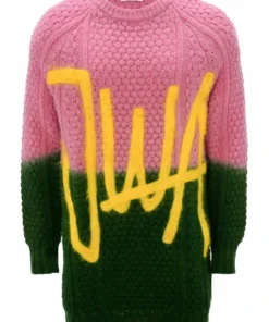 JW Anderson ‘JWA Cable Knitted Crewneck Mini Dress’ Clothing