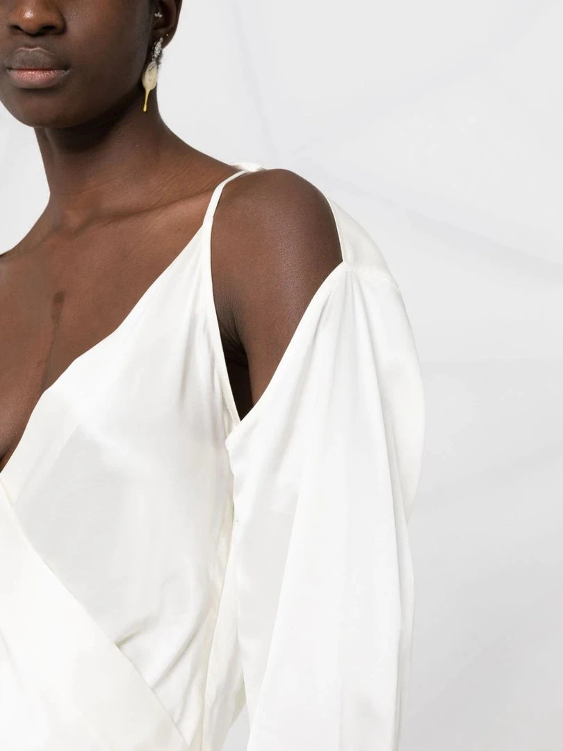 JW Anderson Off White ‘Cold Shoulder Blouse’ Clothing 5 JW Anderson Off White ‘Cold Shoulder Blouse’ Clothing