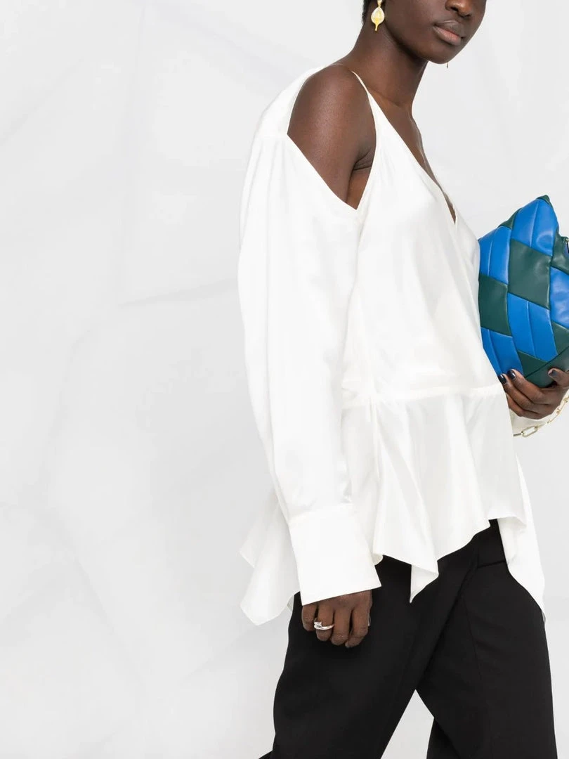 JW Anderson Off White ‘Cold Shoulder Blouse’ Clothing 7 JW Anderson Off White ‘Cold Shoulder Blouse’ Clothing