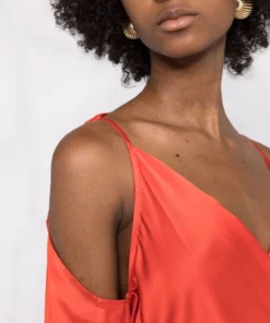 JW Anderson Red ‘Cold Shoulder Blouse’ Clothing 10 JW Anderson Red ‘Cold Shoulder Blouse’ Clothing