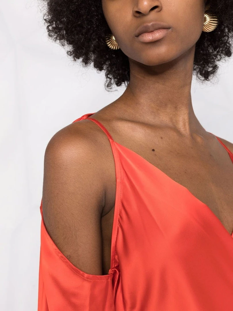 JW Anderson Red ‘Cold Shoulder Blouse’ Clothing 5 JW Anderson Red ‘Cold Shoulder Blouse’ Clothing