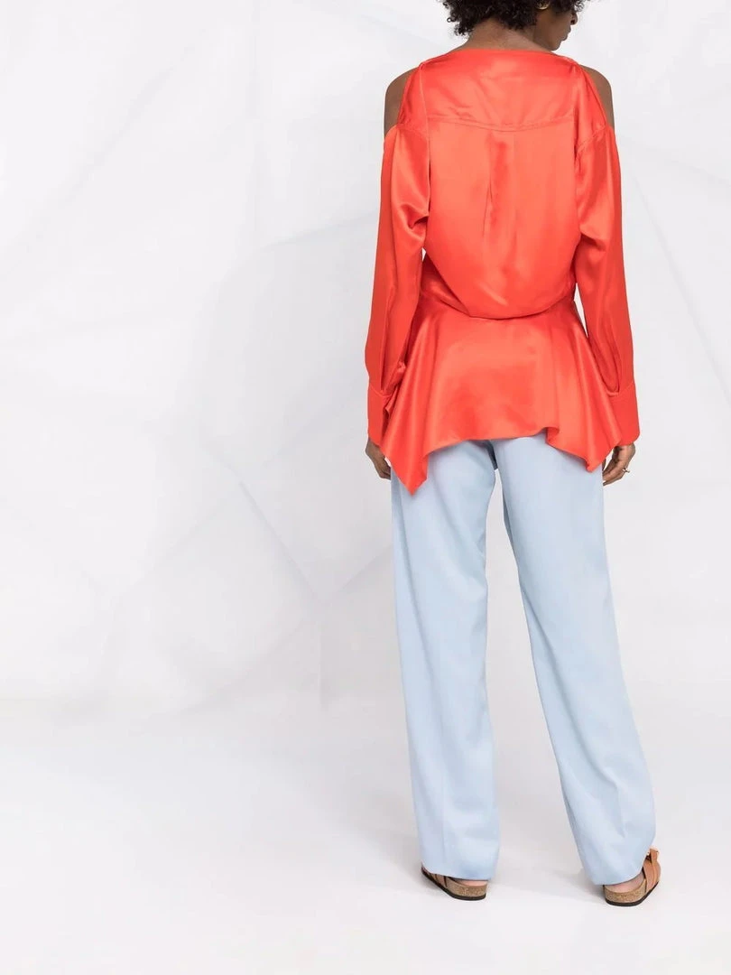 JW Anderson Red ‘Cold Shoulder Blouse’ Clothing 6 JW Anderson Red ‘Cold Shoulder Blouse’ Clothing