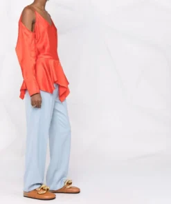 JW Anderson Red ‘Cold Shoulder Blouse’ Clothing 13 JW Anderson Red ‘Cold Shoulder Blouse’ Clothing