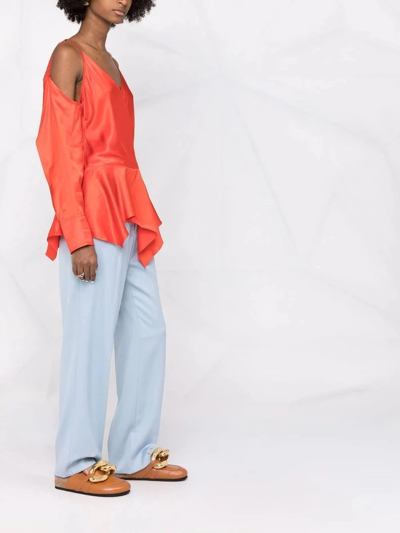 JW Anderson Red ‘Cold Shoulder Blouse’ Clothing 8 JW Anderson Red ‘Cold Shoulder Blouse’ Clothing