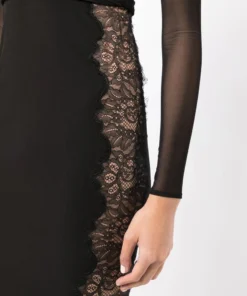 Self Portrait Clothing 'Jersey Cut Out Midi Dress'