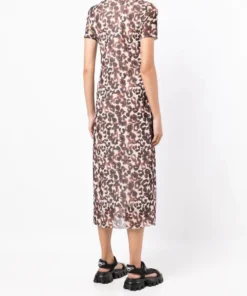 Baum Und Pferdgarten 'Jolea' Mesh Floral Watercolour Midi Dress