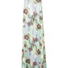 Rixo London 'Jordyn' Floral Wave Halterneck Maxi Dress