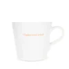 Keith Brymer Jones White And Orange 'Bigger Than Yours' Large Bucket Mug