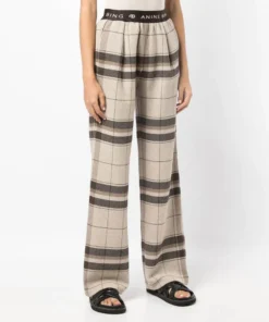 Anine Bing Clothing 'Karina' Checked Trousers