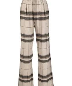 Anine Bing Clothing 'Karina' Checked Trousers