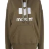 Isabel Marant Etoile Khaki Oversized ‘Mansel’ Logo Hoodie New In