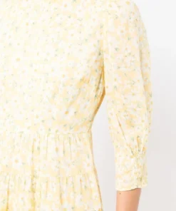 Rixo London Yellow ‘Kristen’ Midaxi Dress