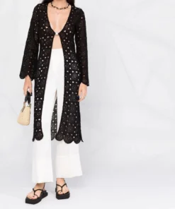 ROTATE Black 'Kwamie' Robe