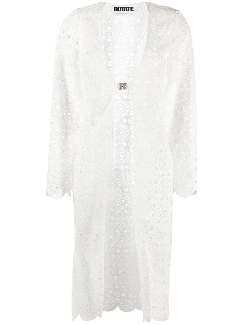 ROTATE White 'Kwamie' Robe Clothing 3 ROTATE White 'Kwamie' Robe Clothing