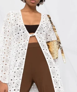 ROTATE White 'Kwamie' Robe Clothing 10 ROTATE White 'Kwamie' Robe Clothing