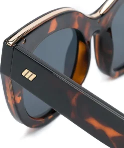 Le Specs 'Air Heart' Brown Tort Sunglasses