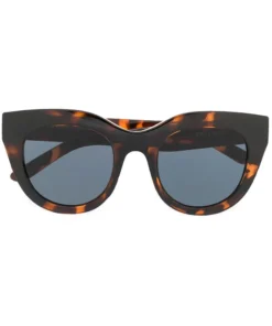 Le Specs 'Air Heart' Brown Tort Sunglasses
