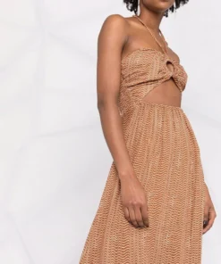 Faithfull The Brand 'La Costa' Wave Print Maxi Dress Clothing