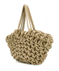 Alienina Camel 'Large Braided Bag'
