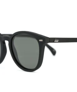 Le Specs Unisex ‘Bandwagon’ Black Rubber Sunglasses
