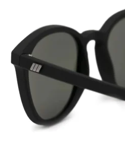 Le Specs Unisex ‘Bandwagon’ Black Rubber Sunglasses