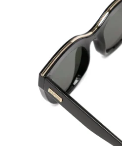 Le Specs 'Air Heart' Black And Gold Sunglasses Accessories