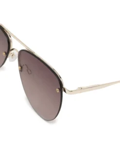 Le Specs Accessories 'The Prince' Gold Metal Frame Sunglasses