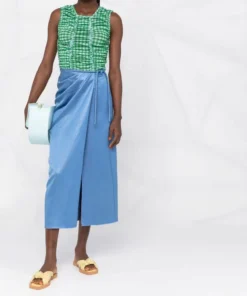 NANUSHKA 'Lea' Side Tie Midi Skirt Clothing