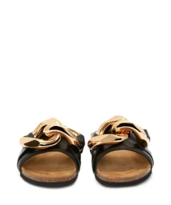 JW Anderson Black 'Leather Chain Slides' Shoes 8 JW Anderson Black 'Leather Chain Slides' Shoes