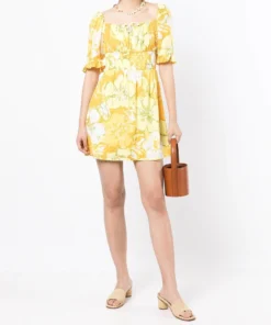 Faithfull The Brand 'Lecco' Floral Mini Dress Loretta Floral Dresses