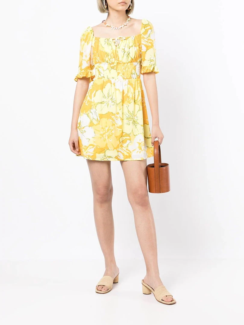Faithfull The Brand 'Lecco' Floral Mini Dress Loretta Floral Dresses 4 Faithfull The Brand 'Lecco' Floral Mini Dress Loretta Floral Dresses
