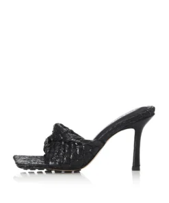 Alias Mae Black 'Lennon' Woven Mules Shoes