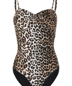Ganni 'Leopard Swimsuit'