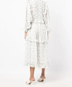 Stella Nova Clothing Light Blue 'Barbara' Tiered Midi Dress