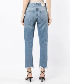 Agolde New In Light Blue 'Riley Crop High Rise Jeans’ 10 Agolde New In Light Blue 'Riley Crop High Rise Jeans’