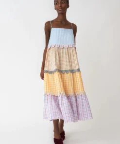 Stella Nova 'Lillibeth' Multi Check Midi Dress