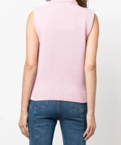 Ganni New In 'Logo Sleeveless Knit Sweater' 10 Ganni New In 'Logo Sleeveless Knit Sweater'