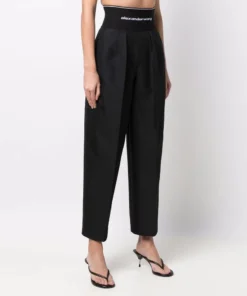 Alexander Wang New In 'Logo Waist Carrot Shaped Trousers'