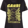 Ganni 'Love Club Logo Print T-shirt'