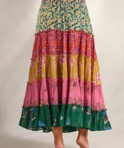 M.A.B.E Clothing ‘Lucca’ Printed Maxi Skirt