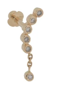 Maria Black Accessories 'Diamond Quadron Labret’ Earring